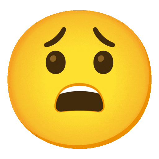 Um emoji triste.